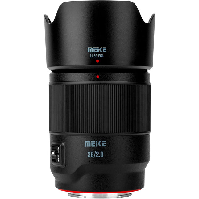 Meike 35mm f2 AF Lente para Sony E Distancia Mínima 1.5 pies Diáfragma 9 Hojas