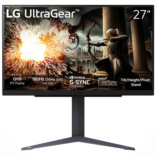 LG UltraGear Monitor Gaming 27" QHD 1440p 200 Hz HDR10 1 ms