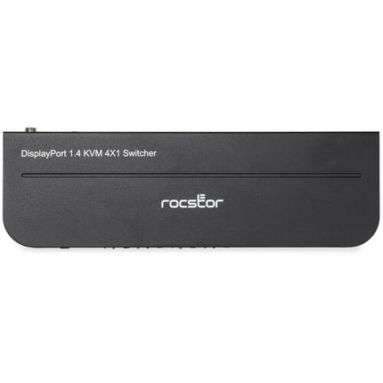 Rocstor SolidKVM SK04 Switch KVM DisplayPort 1.4 USB 3.0 Soporta 4 Sistemas 4K