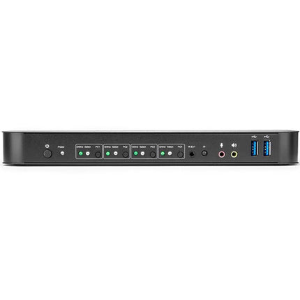 Rocstor SolidKVM SK04 Switch KVM DisplayPort 1.4 USB 3.0 Soporta 4 Sistemas 4K