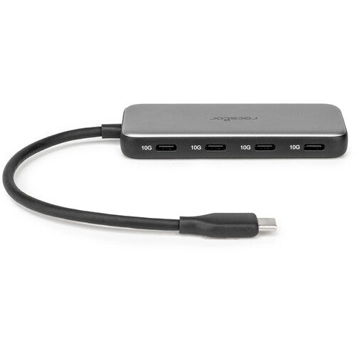 Rocstor Hub USB-C a Cuatro USB-C 3.1 Gen 2 10 Gb/s Carga 1.5A