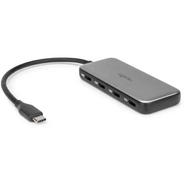 Rocstor Hub USB-C a Cuatro USB-C 3.1 Gen 2 10 Gb/s Carga 1.5A
