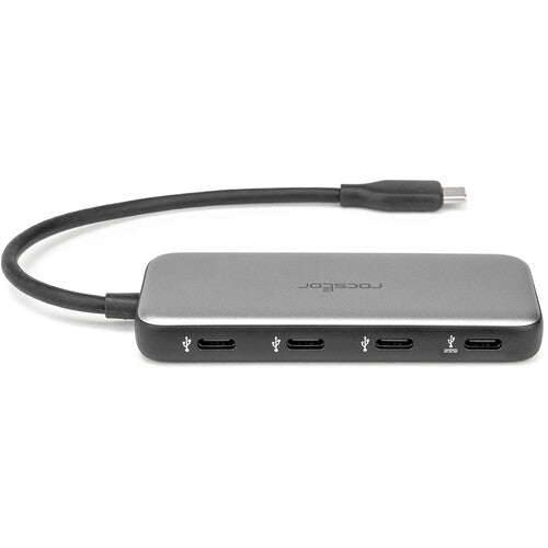 Rocstor Hub USB-C 3.1 Gen 1 4 Puertos 5 Gb/s 100W Power Delivery
