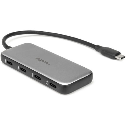 Rocstor Hub USB-C 3.1 Gen 1 4 Puertos 5 Gb/s 100W Power Delivery