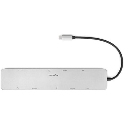 Rocstor 10 en 1 Hub USB-C 3.2 Gen 2 Pantalla Dual 8K 10 Gb/s PD 100W