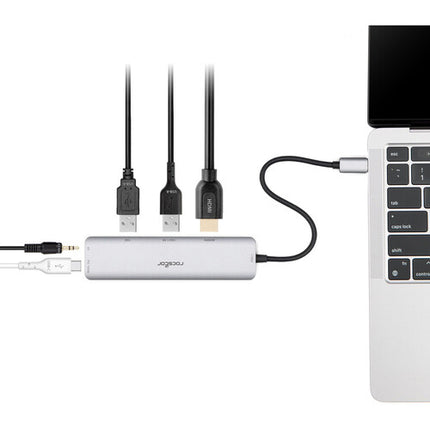 Rocstor 5 en 1 USB-C 3.2 Gen 2 Hub con 10 Gb/s y HDMI 4K 60 Hz