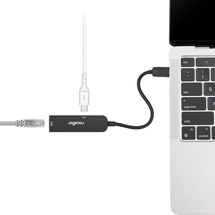 Rocstor Adaptador USB-C a Ethernet 2.5G con Puerto de Carga 100W