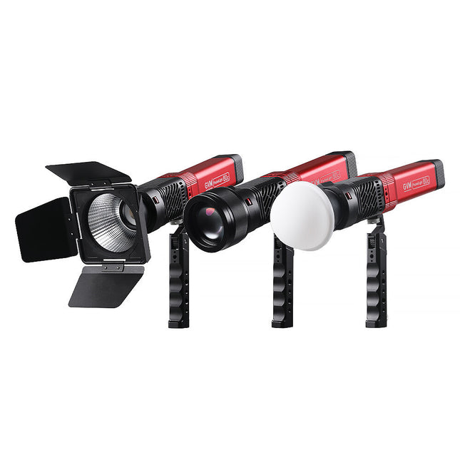 GVM PD60C Kit de Iluminación LED RGB 3 Luces Luz 6280 Lux 2700-6800K