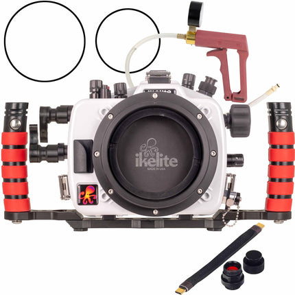 Ikelite Deluxe 200DL Carcasa Subacuática para Canon EOS R6 Profundidad 200 pies Doble Asa