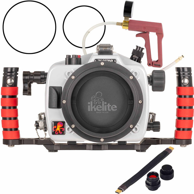 Ikelite Deluxe 200DL Carcasa Sumergible para Cámaras Mirrorless Sony FX3 FX30 200ft Profundidad Doble Mango