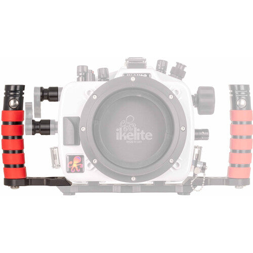 Ikelite Kit de Mango Derecho de Liberación Rápida para Fundas DL con Dos Extensiones y Agarre de Goma