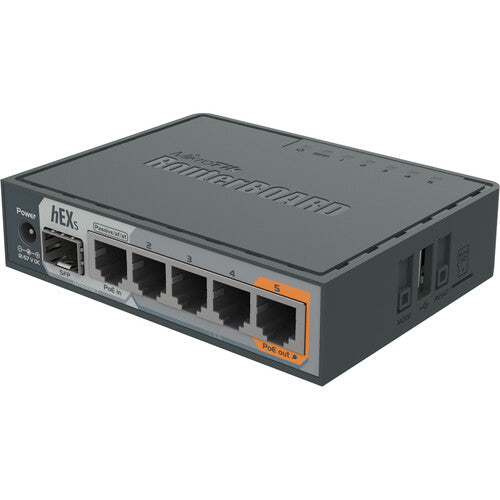 MikroTik hEX S Router Gestionado 5 Puertos Gigabit PoE Pasivo SFP