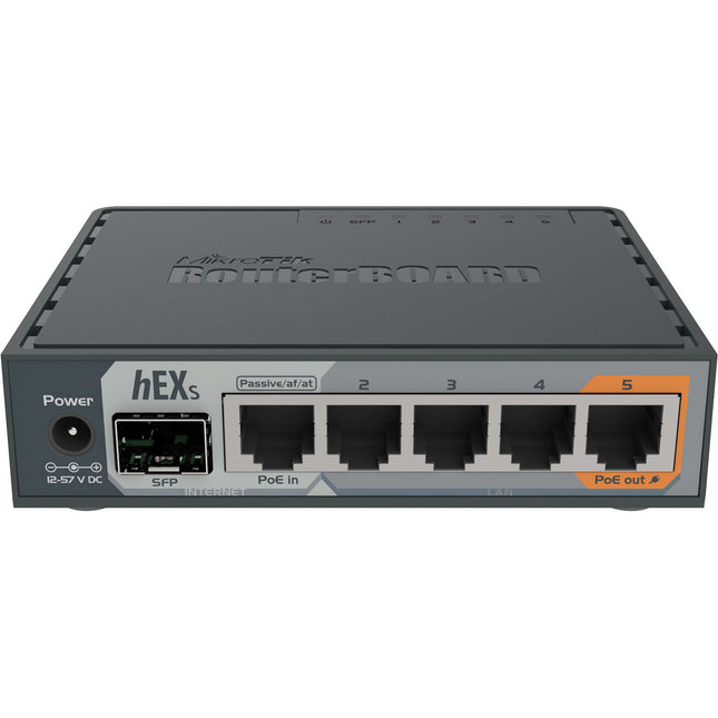 MikroTik hEX S Router Gestionado 5 Puertos Gigabit PoE Pasivo SFP