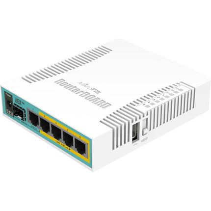 MikroTik hEX PoE Router Gestionado 5 Puertos PoE+ 800 MHz CPU 128MB RAM