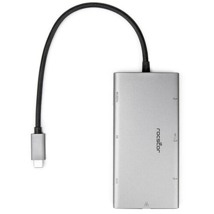 Rocstor Hub USB-C 7 en 1 5 Gb/s 100W Power Delivery UHD 8K