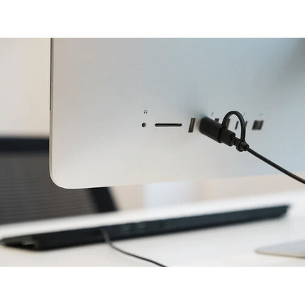 Macally Teclado Retroiluminado Dual USB A y C con Hub USB 3 Puertos para Mac