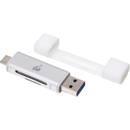 IOGEAR USB Type-C Duo Lector y Escritor de Tarjetas USB 3.1 y UHS-I 104 MB/s