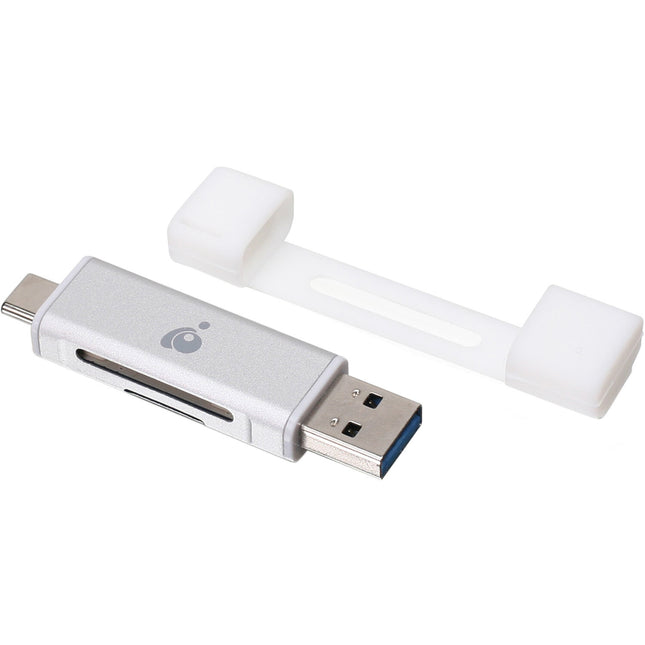 IOGEAR USB Type-C Duo Lector y Escritor de Tarjetas USB 3.1 y UHS-I 104 MB/s