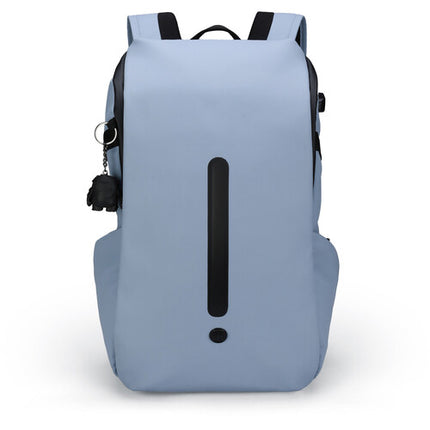 Swissdigital LAMONE L Mochila con LED Azul 18L y Protección RFID