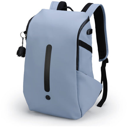 Swissdigital LAMONE L Mochila con LED Azul 18L y Protección RFID