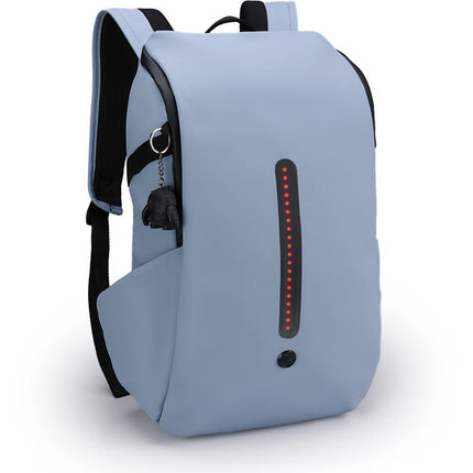 Swissdigital LAMONE L Mochila con LED Azul 18L y Protección RFID