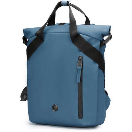 Swissdigital LAMONE M Mochila 10L Azul Oscuro Bolsillo Laptop 14" Resistente Agua