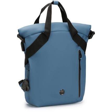 Swissdigital LAMONE M Mochila 10L Azul Oscuro Bolsillo Laptop 14" Resistente Agua