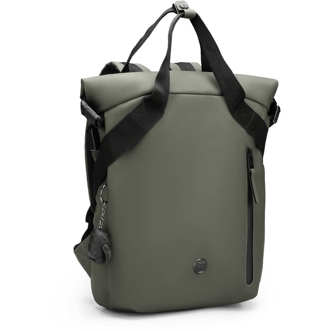 Swissdigital LAMONE M Mochila Dark Green 10L Resistente al Agua Eco Friendly