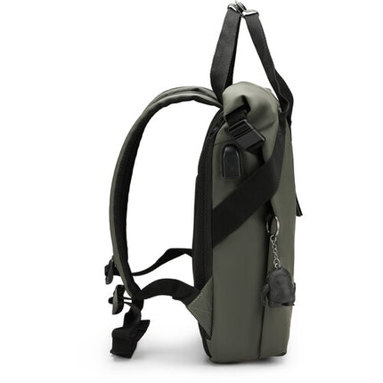 Swissdigital LAMONE M Mochila Dark Green 10L Resistente al Agua Eco Friendly