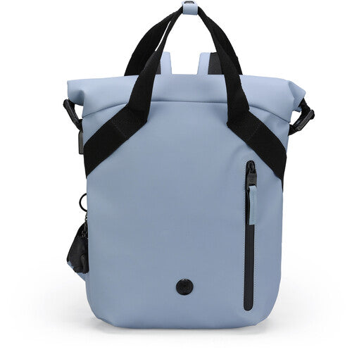 Swissdigital LAMONE M Mochila 10L Azul Bolsillo Laptop 14" Resistente Agua