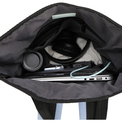 Swissdigital LAMONE M Mochila 10L Azul Bolsillo Laptop 14" Resistente Agua