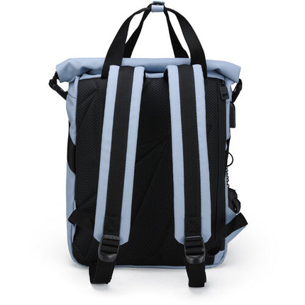 Swissdigital LAMONE M Mochila 10L Azul Bolsillo Laptop 14" Resistente Agua