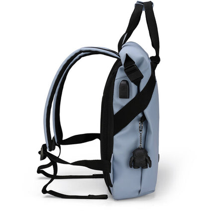 Swissdigital LAMONE M Mochila 10L Azul Bolsillo Laptop 14" Resistente Agua