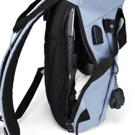 Swissdigital LAMONE M Mochila 10L Azul Bolsillo Laptop 14" Resistente Agua