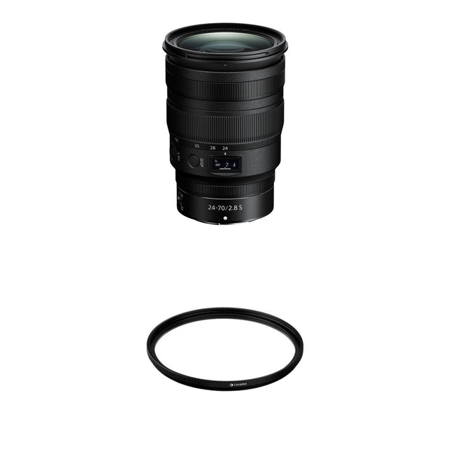 Nikon NIKKOR Z 24-70mm f/2.8 S lente zoom para cámaras sin espejo con filtro UV 82mm