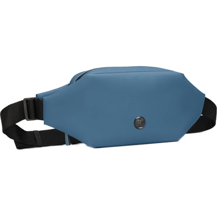 Swissdigital LAMONE Bolsa Sling Azul Oscuro 2L Tela Resistente al Agua Protección RFID