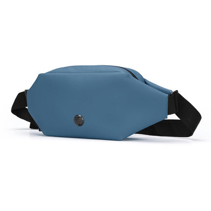 Swissdigital LAMONE Bolsa Sling Azul Oscuro 2L Tela Resistente al Agua Protección RFID