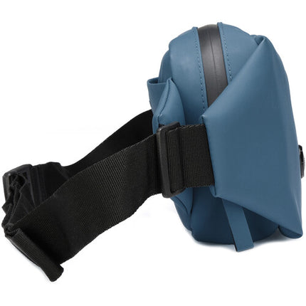 Swissdigital LAMONE Bolsa Sling Azul Oscuro 2L Tela Resistente al Agua Protección RFID