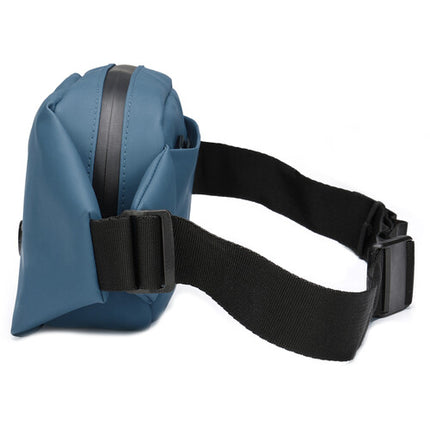 Swissdigital LAMONE Bolsa Sling Azul Oscuro 2L Tela Resistente al Agua Protección RFID