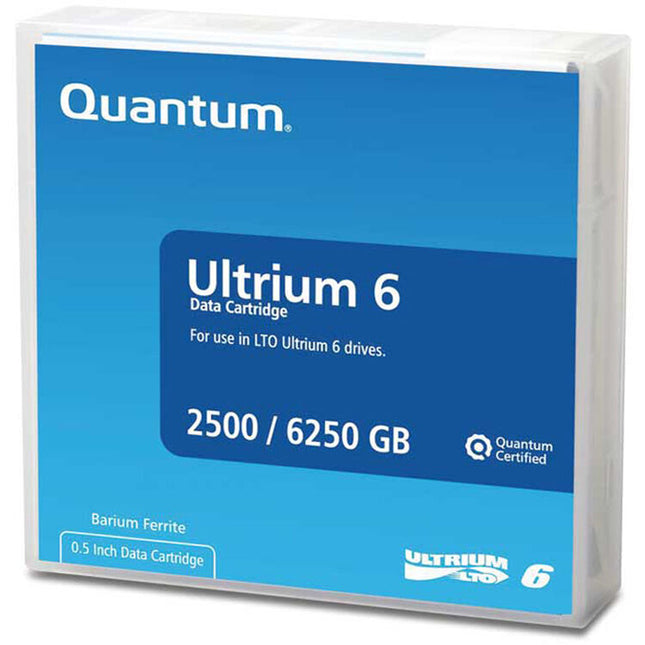 Quantum MR-L6MQN-03 Cartucho Estándar LTO Ultrium 6 Capacidad 2.5TB 6.25TB 846m
