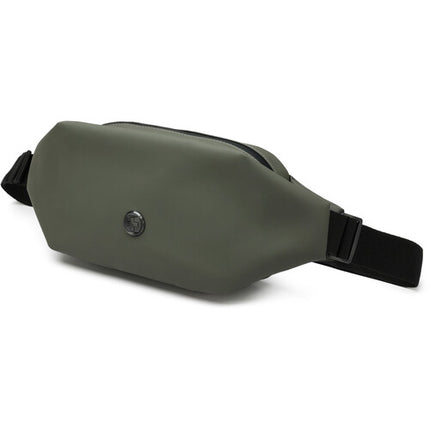 Swissdigital LAMONE Bolso Bandolera Verde Oscuro 2L Resistente al Agua con Protección RFID