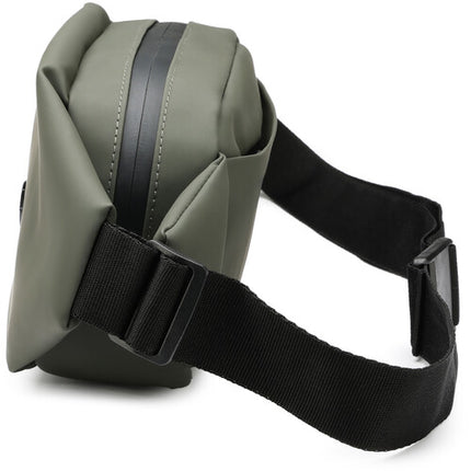 Swissdigital LAMONE Bolso Bandolera Verde Oscuro 2L Resistente al Agua con Protección RFID