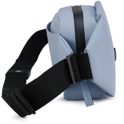 Swissdigital LAMONE Bolso Bandolera Azul Claro 2L con Protección RFID y Tela Resistente al Agua