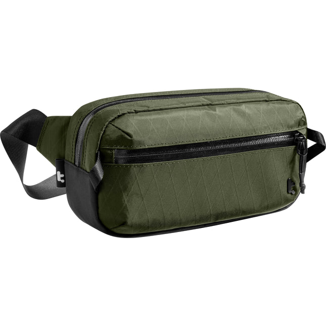 tomtoc Aviator-T35 Riñonera Verde 2.5L Tela X-Pac Protección RFID