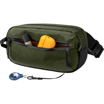 tomtoc Aviator-T35 Riñonera Verde 2.5L Tela X-Pac Protección RFID