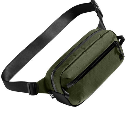 tomtoc Aviator-T35 Riñonera Verde 2.5L Tela X-Pac Protección RFID