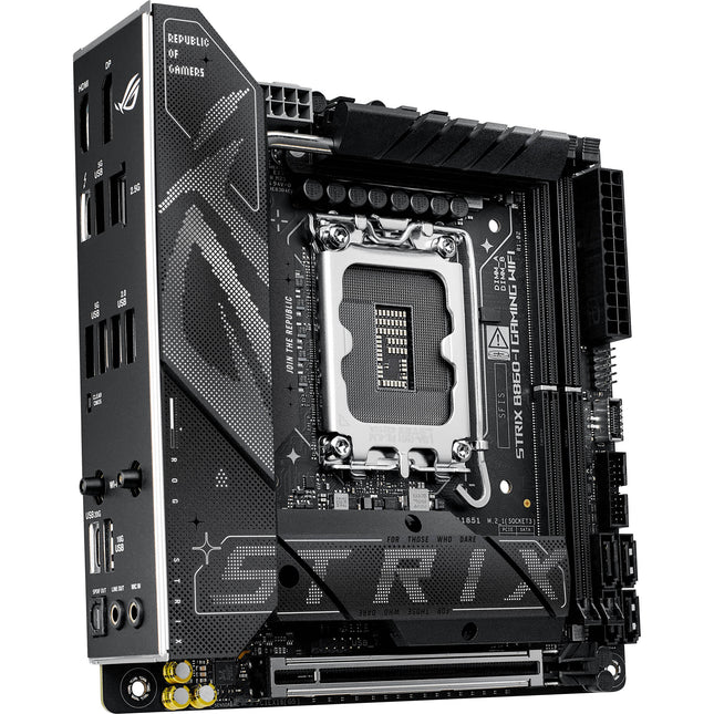 ASUS Republic of Gamers STRIX B860-I GAMING Placa base Mini-ITX DDR5 PCIe 5.0 Wi-Fi 7