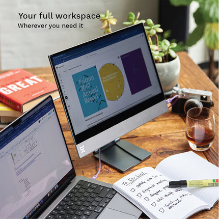 espresso Pantalla táctil 15.6" FHD 1920x1080 300 nits con soporte y cable USB-C