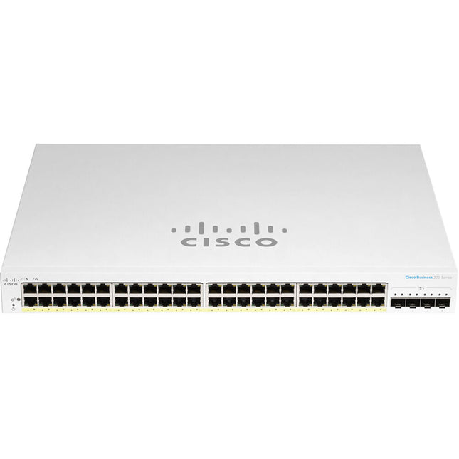 Cisco CBS220-48P-4G Switch de Red Gestionado 48 Puertos PoE+ 382W Energía Rack-Montable