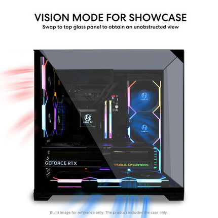 Lian Li O11 Vision Compact Caja Mid-Tower Soporta GPUs 16" USB-C Negra